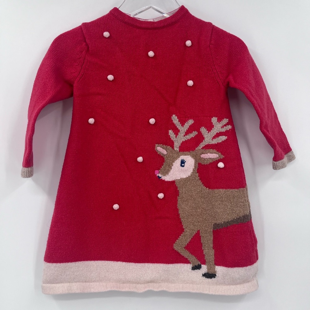 Mini Boden Red Reindeer Dress